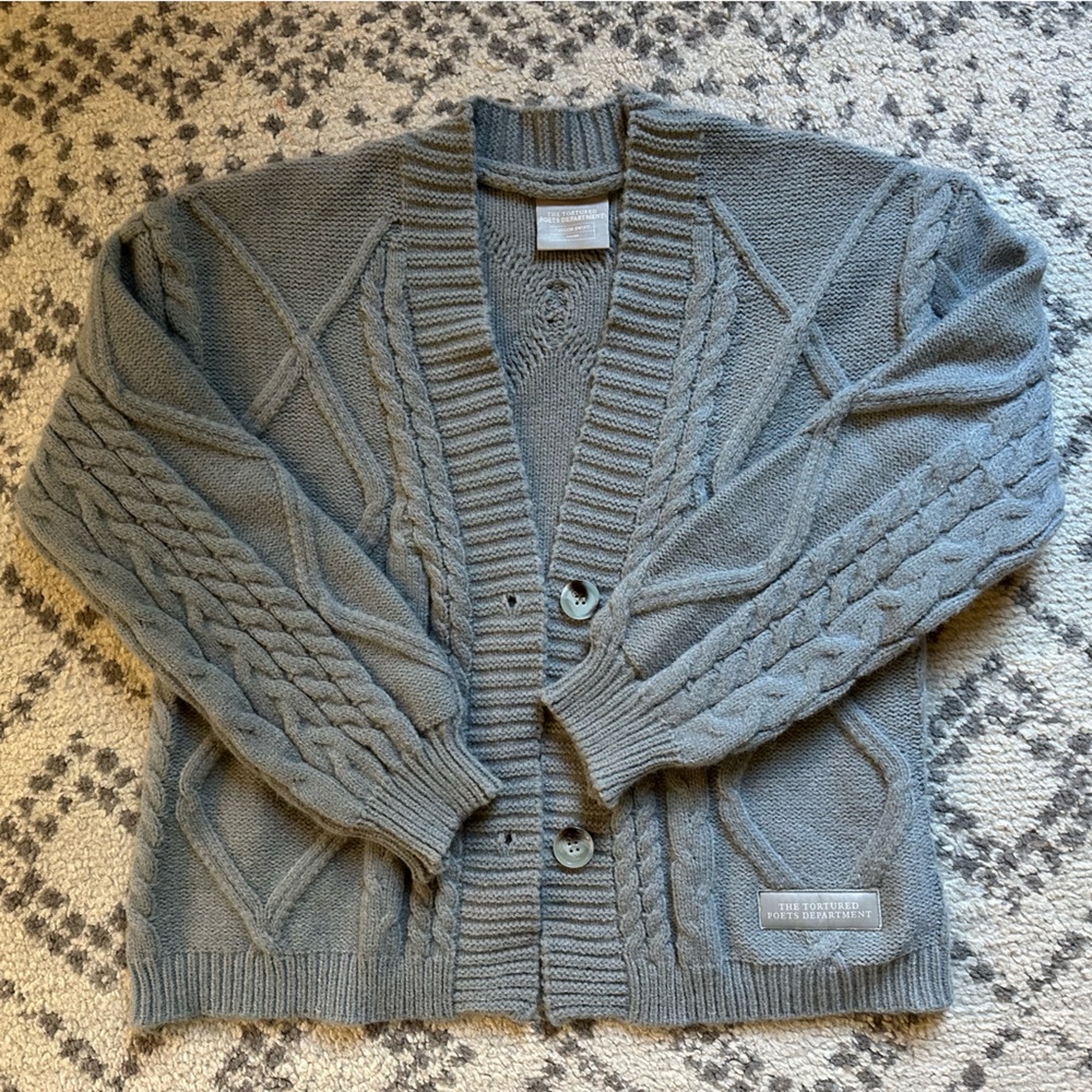 Taylor Swift TTPD Gray Cardigan xs/s NWOT tortured poets department